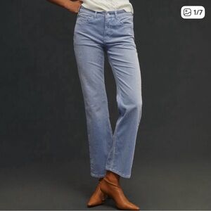 Pilcro Women's Soft Blue Straight Leg Jeans